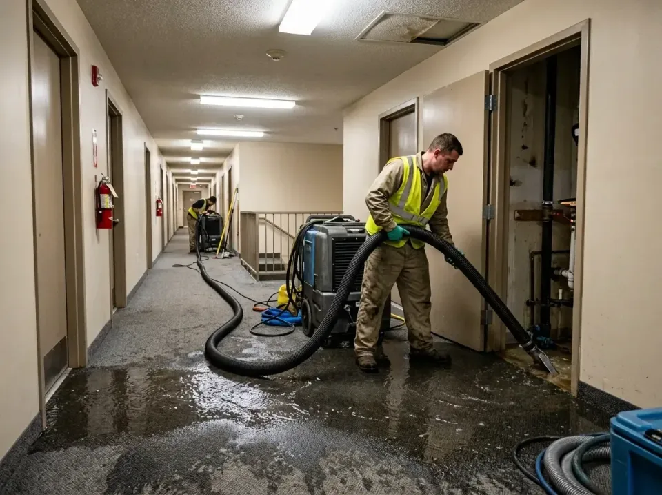 multi-unit-apartment-hallway-f-005 — frequently asked questions, Emergency Burst Pipe Water Extraction & Removal in Torrance…